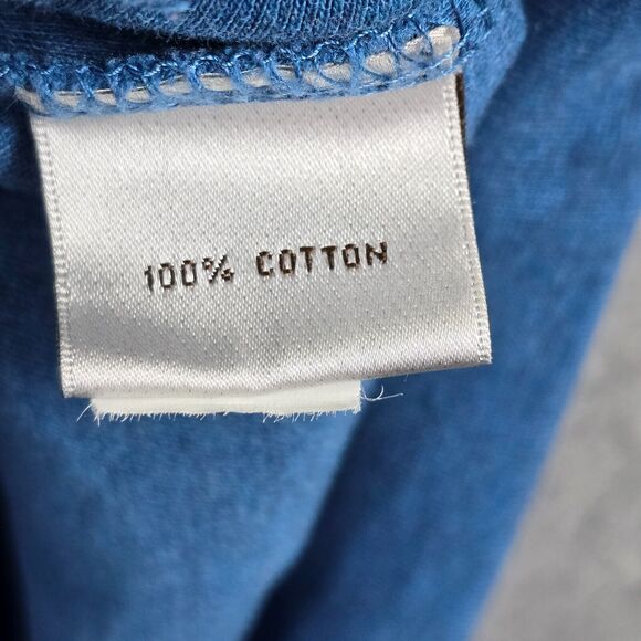 Peter Millar Quarter Zip Large 100% Cotton Blue Golf 1/4 Zip Pullover Size XL - Picture 7 of 14